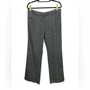 Norma Kamali Plaid Pants Career Size 14 Pockets Office Wear Stretch Mid Rise